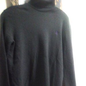 Ralph Lauren Women's Grey 100% Cotton Turtleneck Size XL